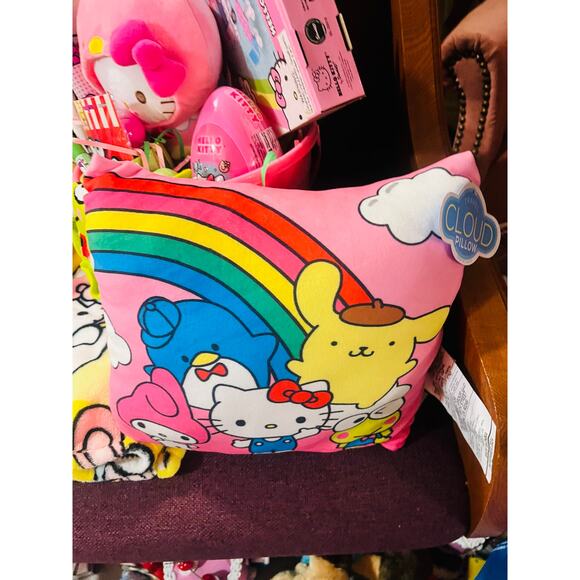 Hello kitty cute Easter Bundle with Kuromi dressed as baby chicks 50 x 70 throw - Picture 3 of 7